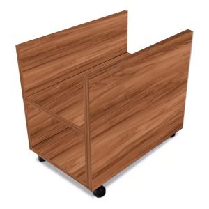 Porta CPU de Madeira (MDP) c/ Rodízios - NOGAL SEVILHA - - 72103