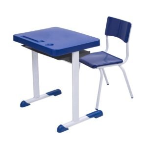 Kit Escolar Individual AZUL – (Mesa e Cadeira) – JUVENIL 06 a 09 Anos 40999